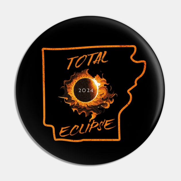 Total Eclipse 2024 Arkansas Pin by 5 Points Designs