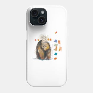 Boy on bear Phone Case