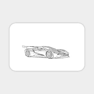 GT Racing Wireframe Magnet