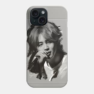 Jimin B&W Phone Case