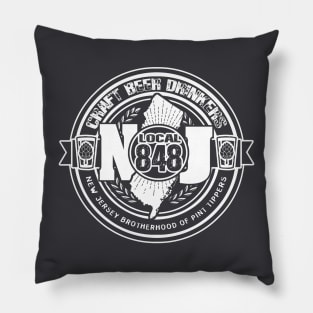 NJ CRAFT BEER DRINK LOCAL 848 Pillow