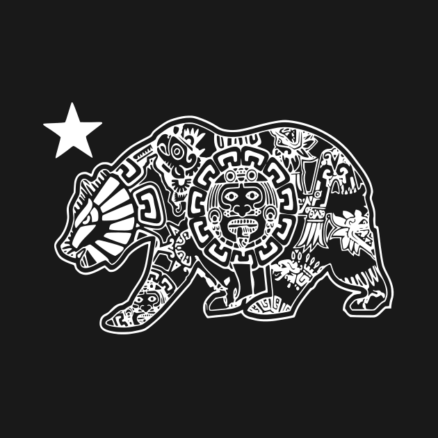 California Aztec Bear by Uniq_Designs