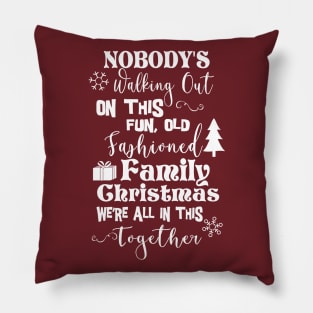 Old Fashioned Family Christmas Pillow