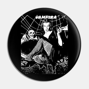 Vampira - Classic Television Horror Hostess Pin