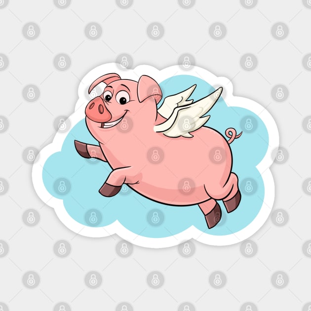 When Pigs Fly Magnet by GAMAS Threads