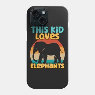 Kids This Kid Loves Elephants - Elephant lover design Phone Case