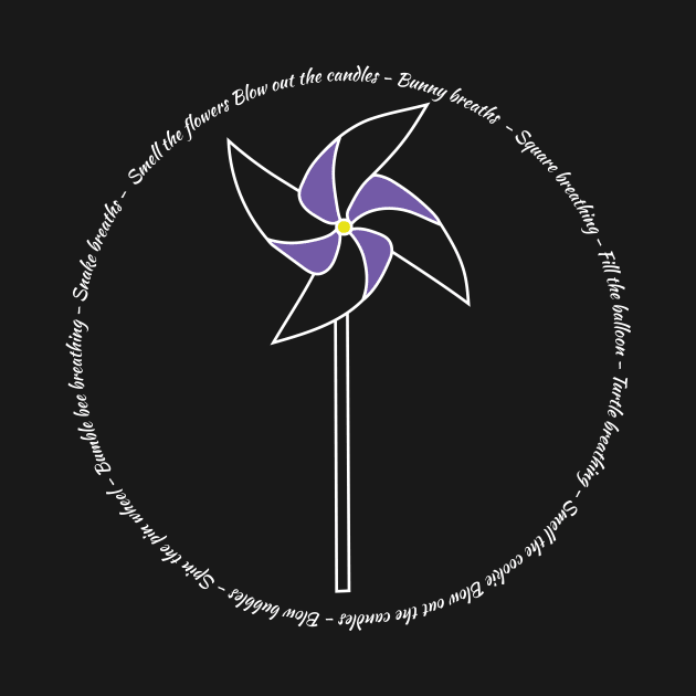Breathing Pinwheel Purple by PixHailDesigns