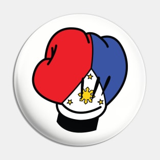 Philippines Flag Pacquiao Mickey Boxing Gloves Pin