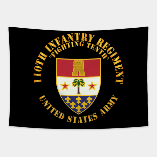 110th Infantry Regiment - Fighting Tenth - DUI X 300 Tapestry