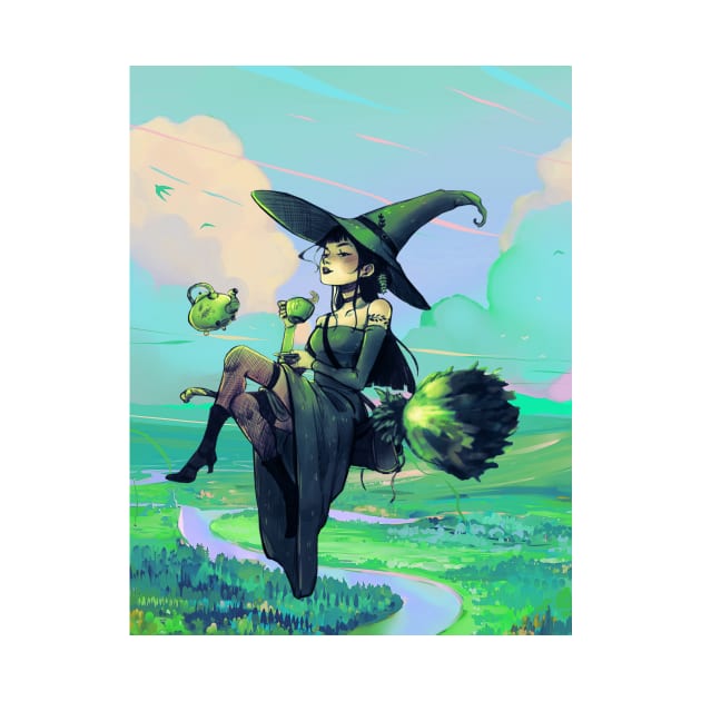 Green Field Witch by Clifficus