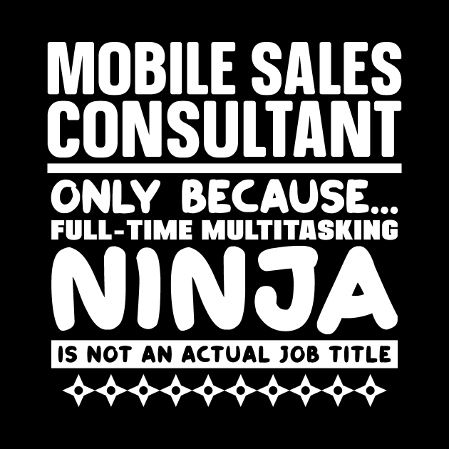 Mobile Sales Consultant Ninja by colorsplash