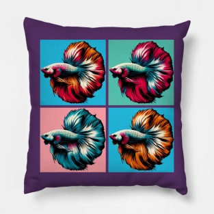 Double Tail Male Betta - Cool Tropical Fish Pillow