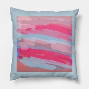 Thru the Desert Abstract Painting Pillow