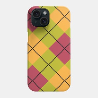 Colorfull grid pattern Phone Case