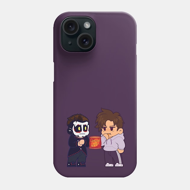 Chip Sharing Phone Case by TheDinoChamp