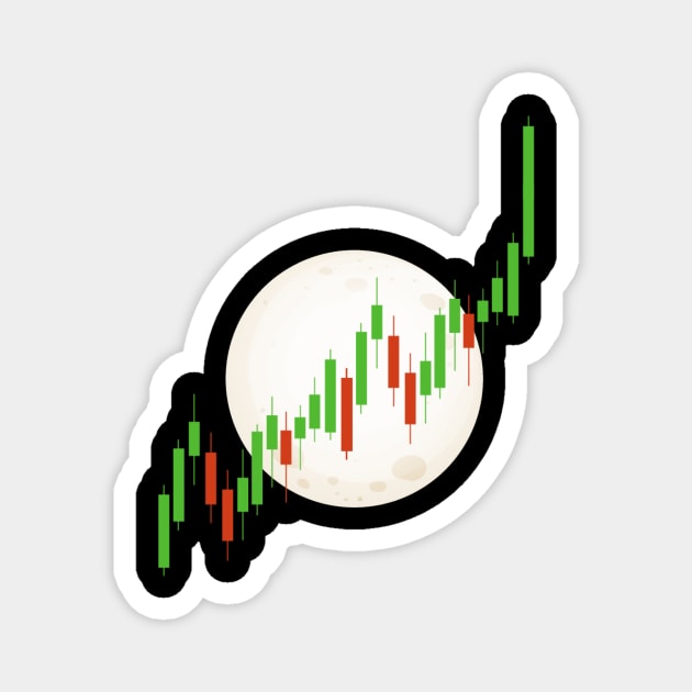 Heartbeat Candlestick Chart Exchange Stock Market Magnet by shirtontour