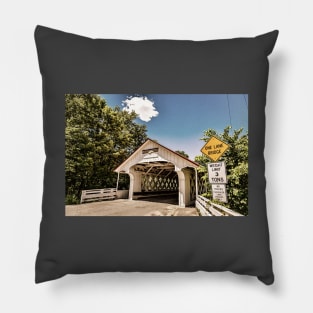 Ashuelot Covered Bridge Pillow