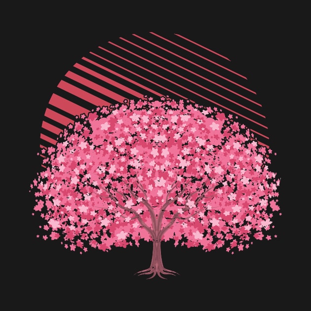 Japan Sakura Retro Cherry Blossom by shirtsyoulike