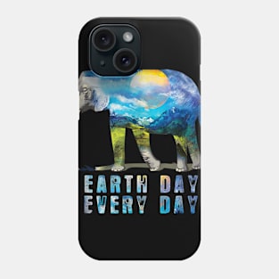 Elephant Earth Day Every Day T-Shirt Earth Day Phone Case