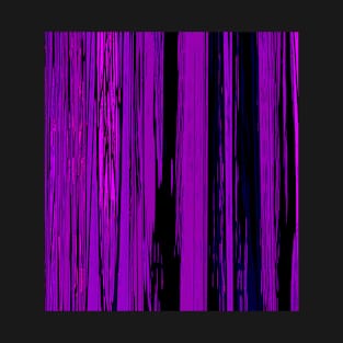 Purple Abstract Stripes 606 T-Shirt