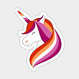 Lesbian Unicorn Magnet