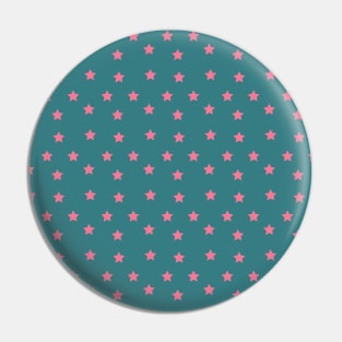 Abdul | Teal and Pink Stars Pattern Pin