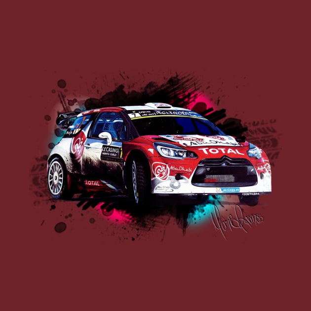 Kris Meeke's Citroen DS3 WRC by Mario Ramos Rally Art