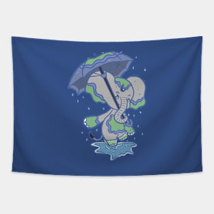 Splish Splash (Green) Tapestry