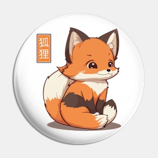 Fox kawaii Pin