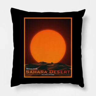 POSTCARD: SAHARA DESERT. Pillow