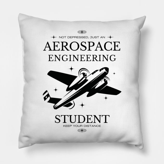 Aerospace Engineering  - White Version - Engineers Pillow by Millusti