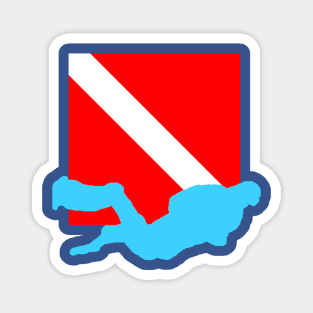 Diver Down Flag Magnet