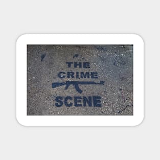 Banksy The Crime Scene Art Magnet