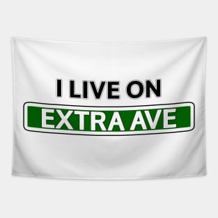I live on Extra Ave Tapestry