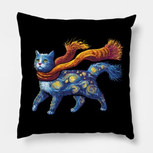 Starry cat Pillow