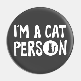 I'm a Cat Person Pin