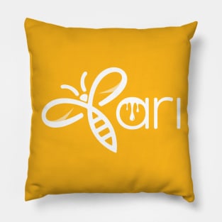 Ari the Bee (White) Pillow