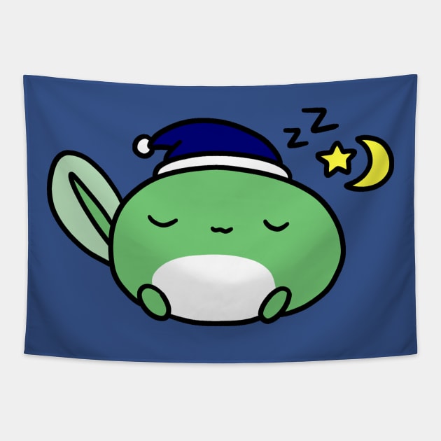 Sleeping Tadpole Tapestry by saradaboru