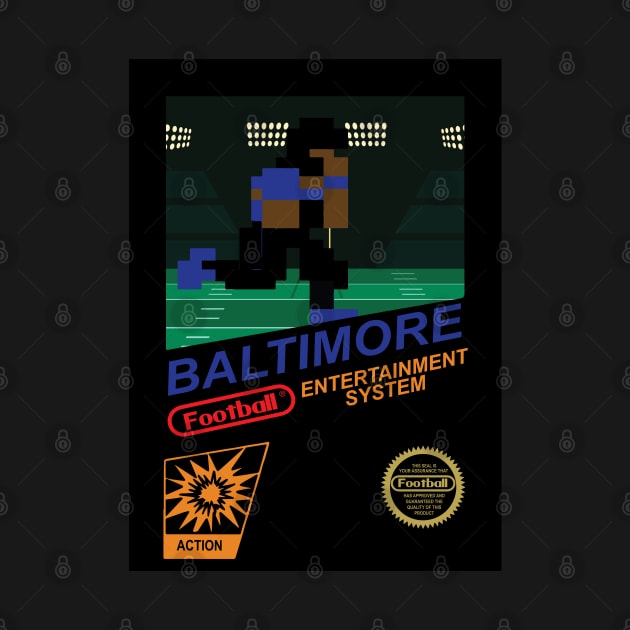 Baltimore Football Team - NES Football 8-bit Design by mymainmandeebo