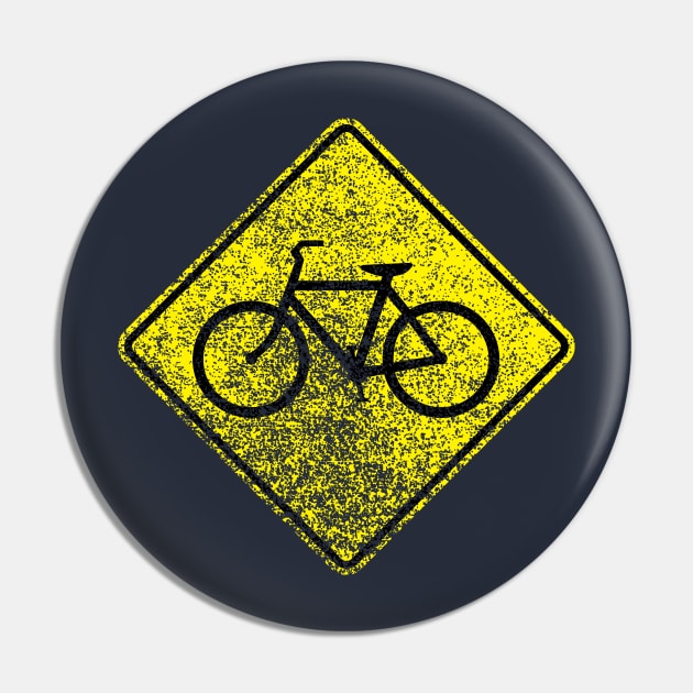 Bike Xing (distressed) Pin by GloopTrekker