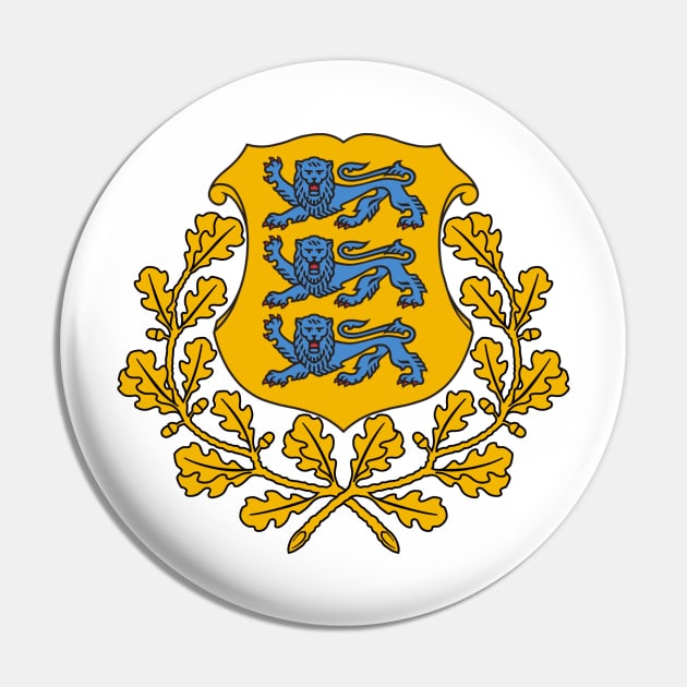 Estonia Pin by Wickedcartoons