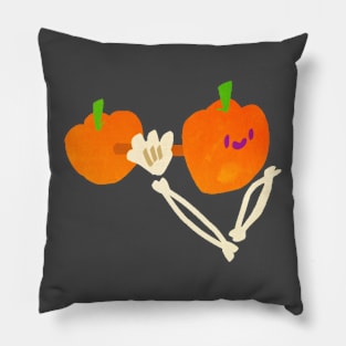 Skeleton pumpkin Dumbbell Pillow