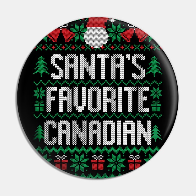 Santa's Favorite Canadian Pin by Saulene