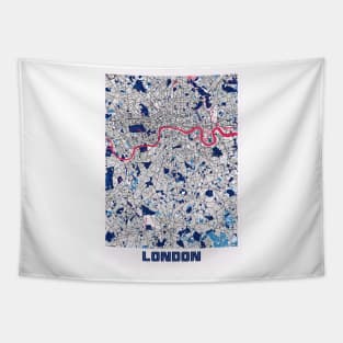 London - United Kingdom MilkTea City Map Tapestry