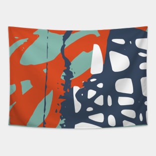 Abstract Lines And Soft Colors Tapestry