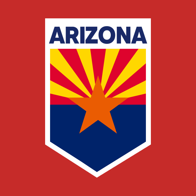 Arizona State Flag Emblem by SLAG_Creative