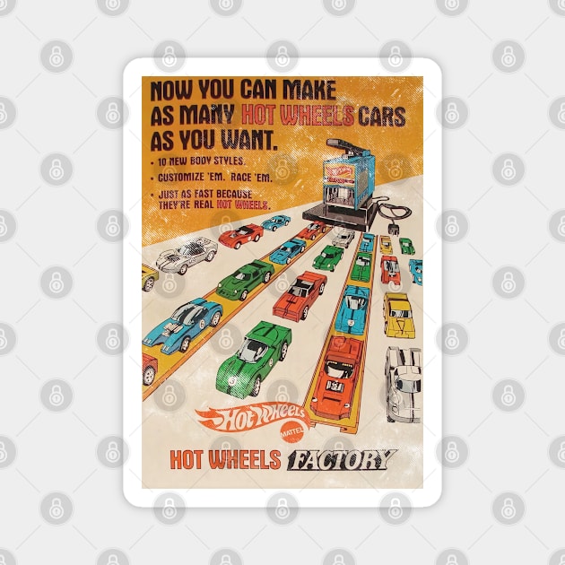 1970 factory custom cars Magnet by rorokoto