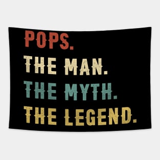 Fathers Day Gift Pops The Man The Myth The Legend Tapestry