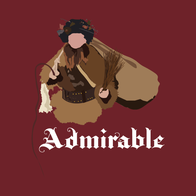 Dwight Schrute Admirable Belsnickel Art – The Office (white text) by Design Garden