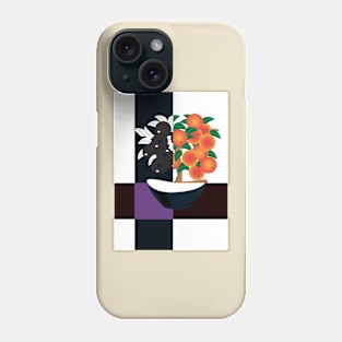 Tangerine bonsai tree Phone Case